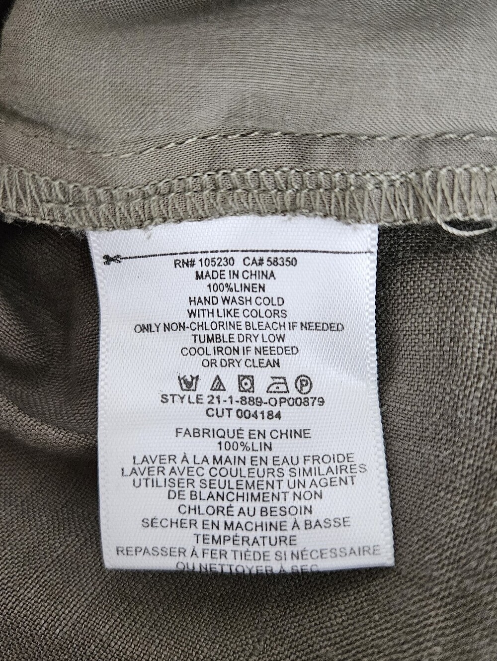 JOIE Azita Jumpsuit Linen Olive Green Short Sleeve Faux Wrap V Neck Romper XS - Picture 6 of 6